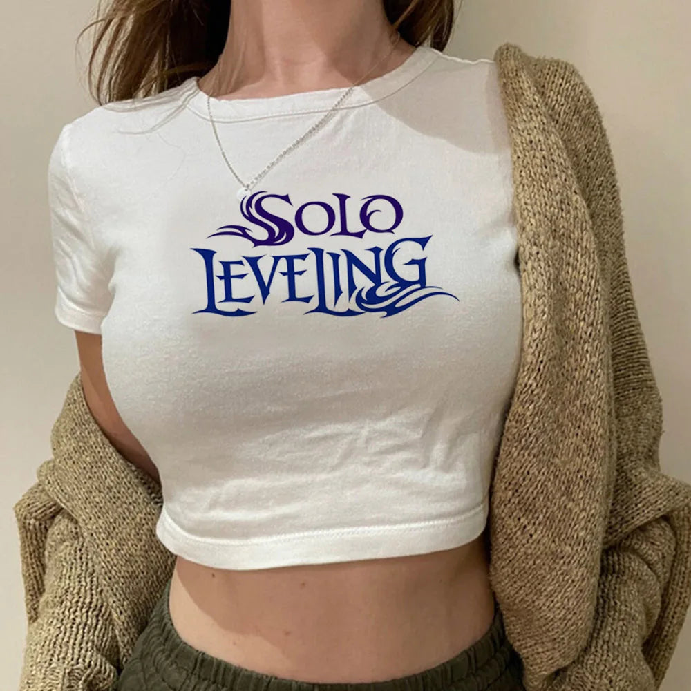 Crop Top Solo Leveling Logo