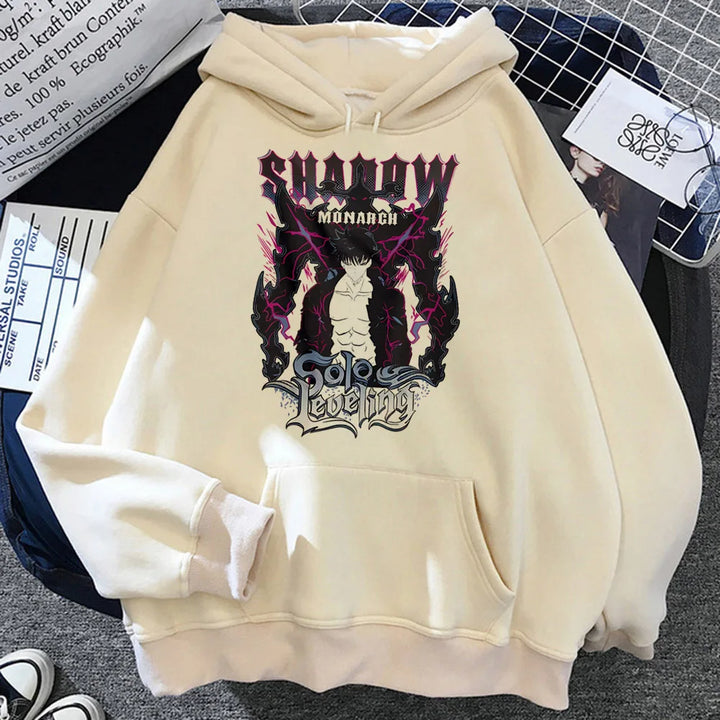 T-shirt Solo Leveling Shadow Monarch Beige
