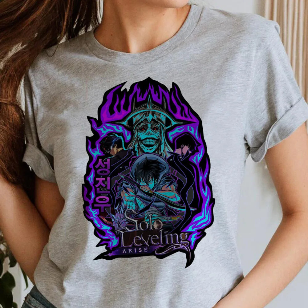 T-shirt Femme Solo Leveling Néon