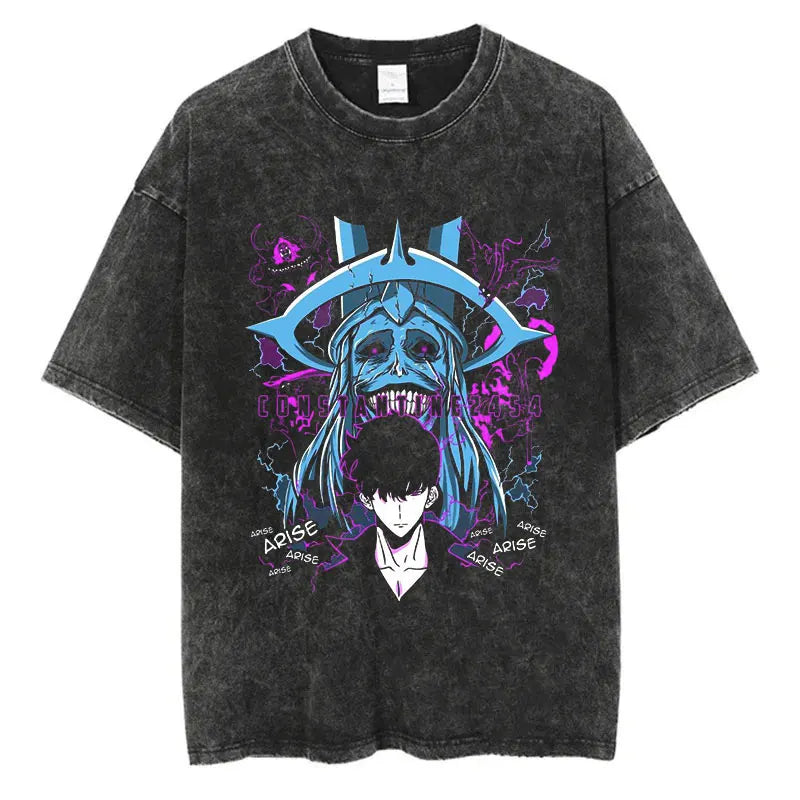 T-Shirt Solo Leveling – Sung Jin-Woo le Chasseur Ultime