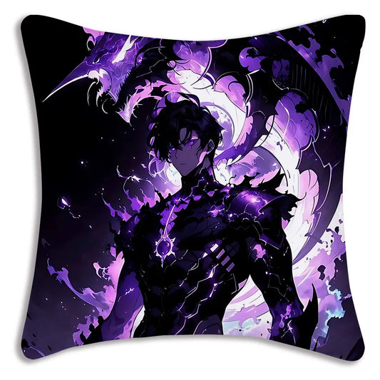 Sung Jin Woo Dark Form Pillow Cover