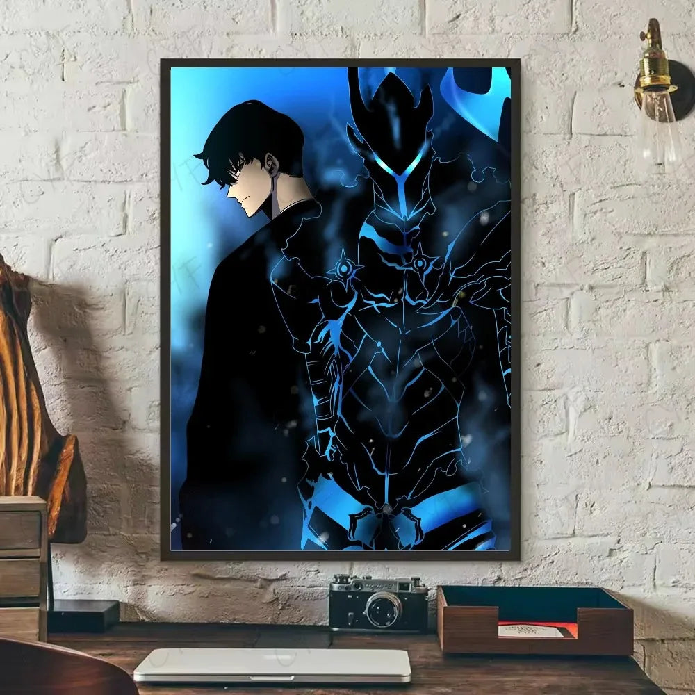 Poster Solo Leveling Sung Jin Woo Et Igris Ombre