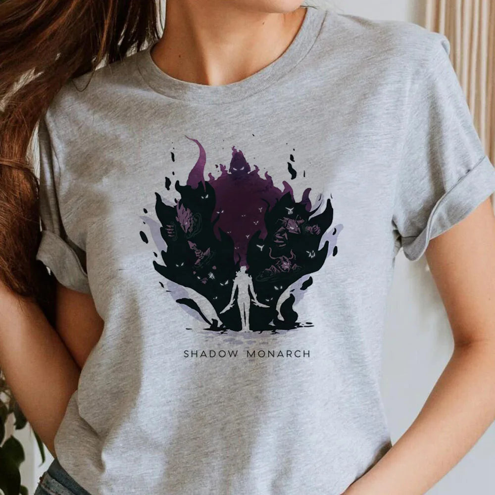 T-shirt Femme Solo Leveling Shadow Monarch
