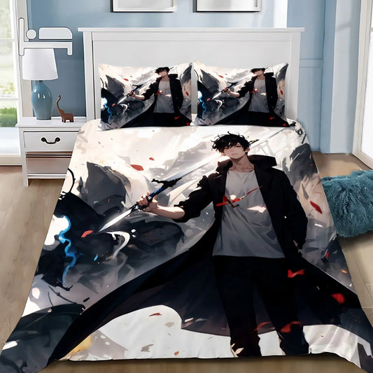 Solo Leveling Sung Jin Woo Duvet Cover