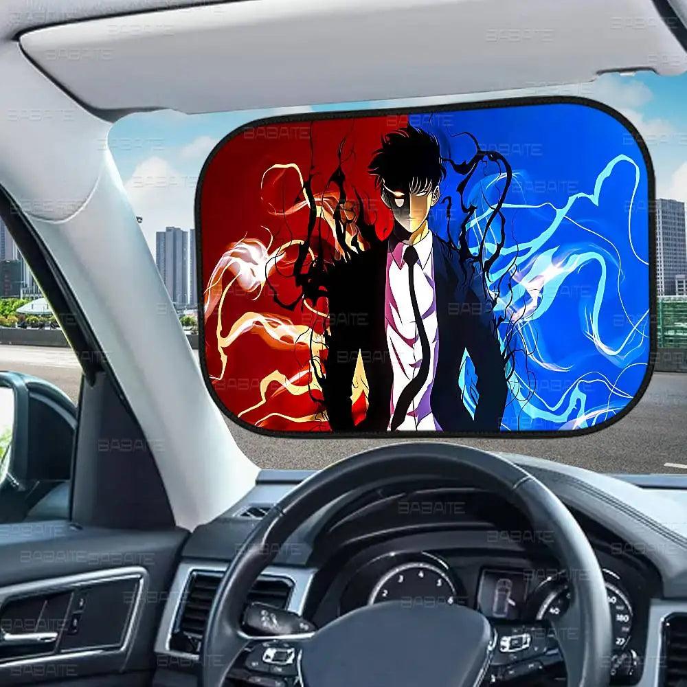 Pare Soleil Solo Leveling Bleu Et Rouge