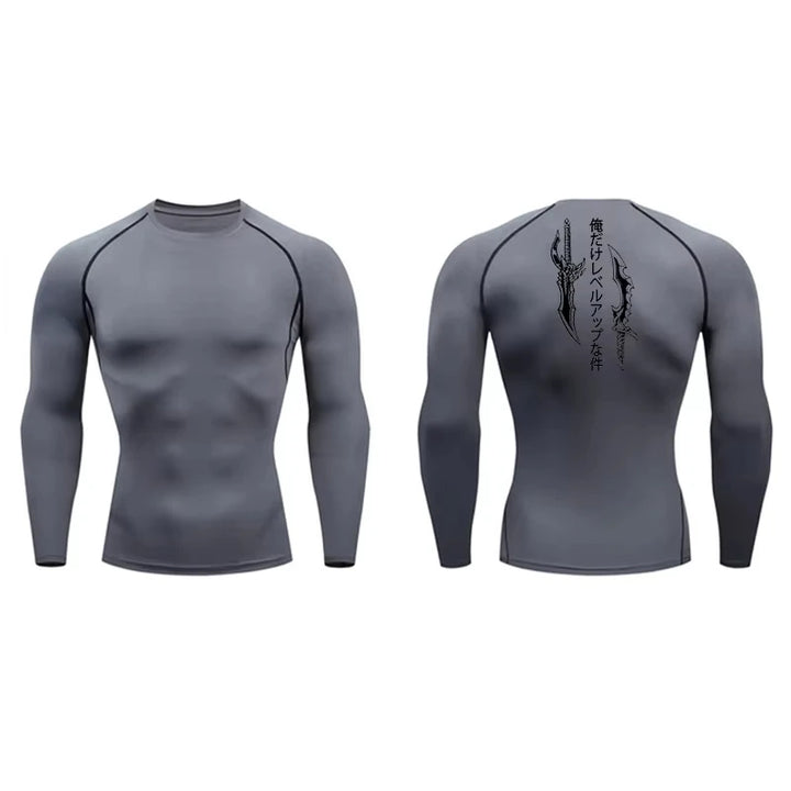 T-shirt de Compression à Manches Longues Solo Leveling Animé