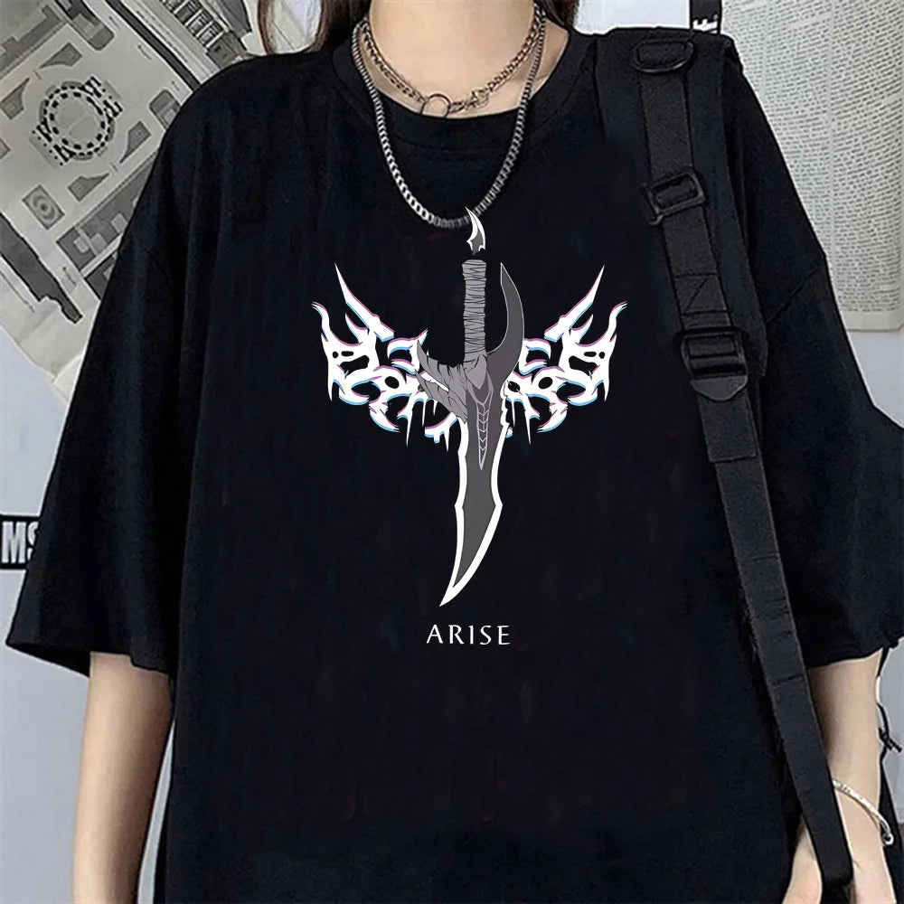T-shirt Femme Solo Leveling Gothique