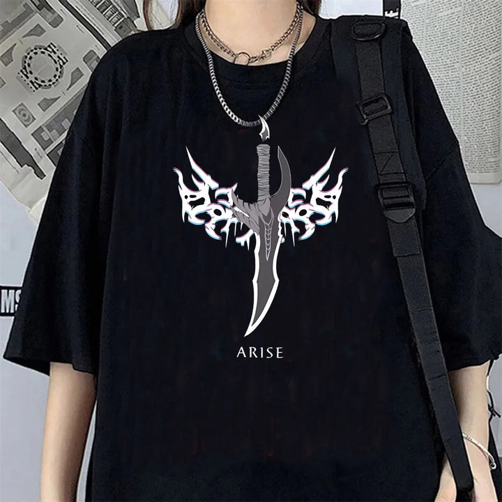 T-shirt Femme Solo Leveling Gothique