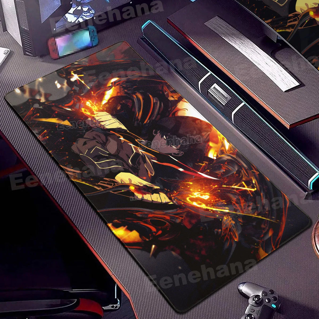 Tapis de Souris Solo Leveling Feu
