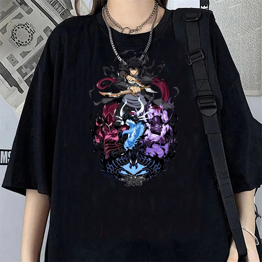 T-shirt Femme Solo Leveling Oversize