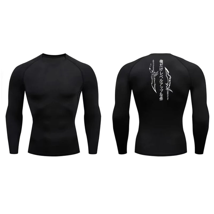 T-shirt de Compression à Manches Longues Solo Leveling