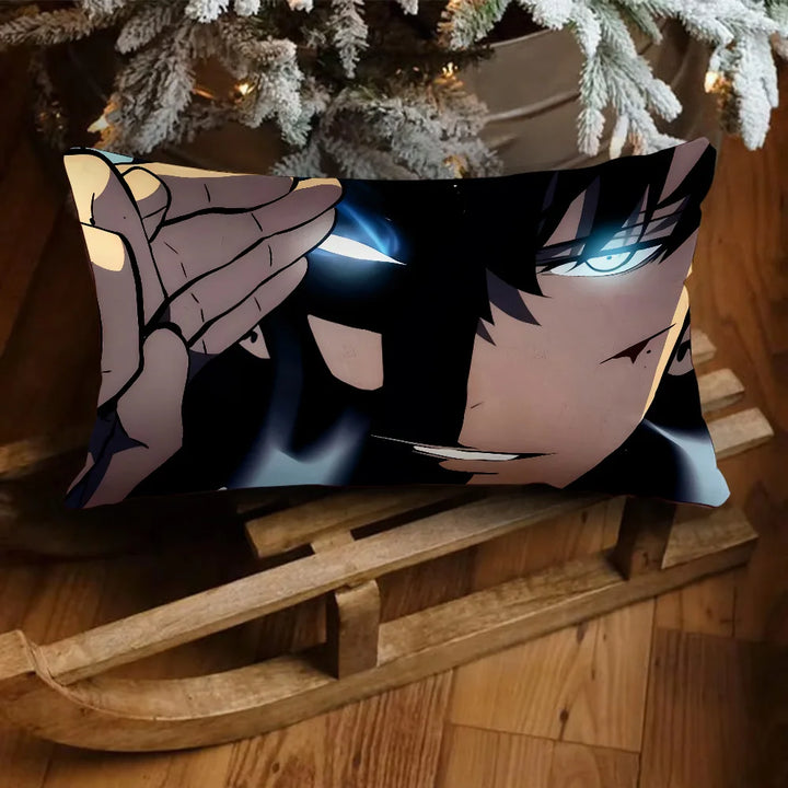 Housse De Coussin Rectangulaire Solo Leveling Sung Jin Woo Regard