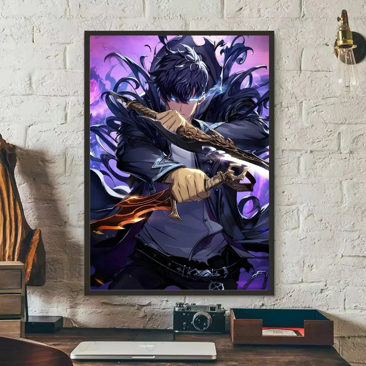 Poster Solo Leveling Sung Jin-Woo Aura