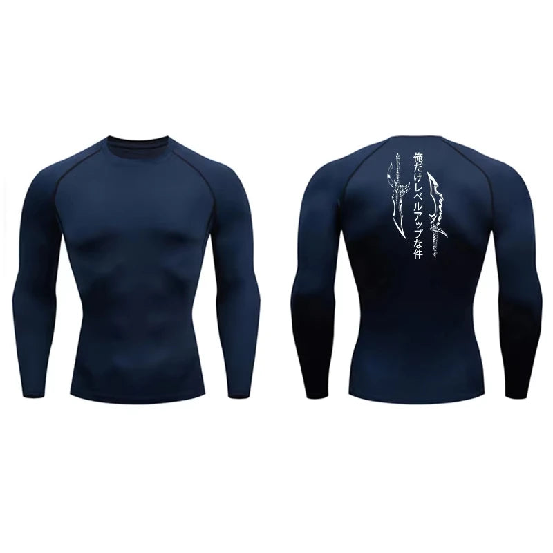T-shirt de Compression à Manches Longues Solo Leveling Dagues