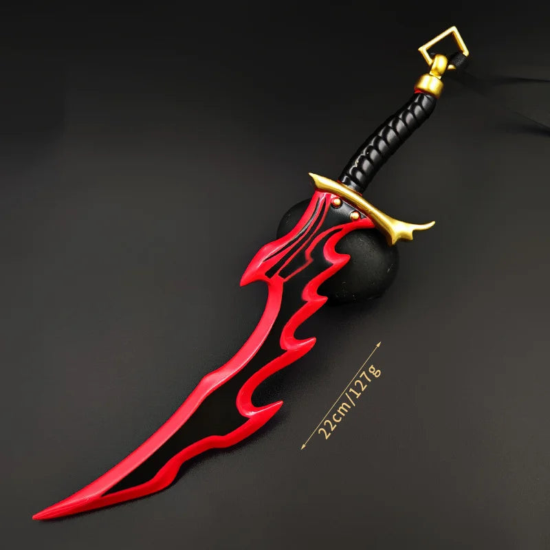 Réplique dague rouge 24 cm (coffret)
