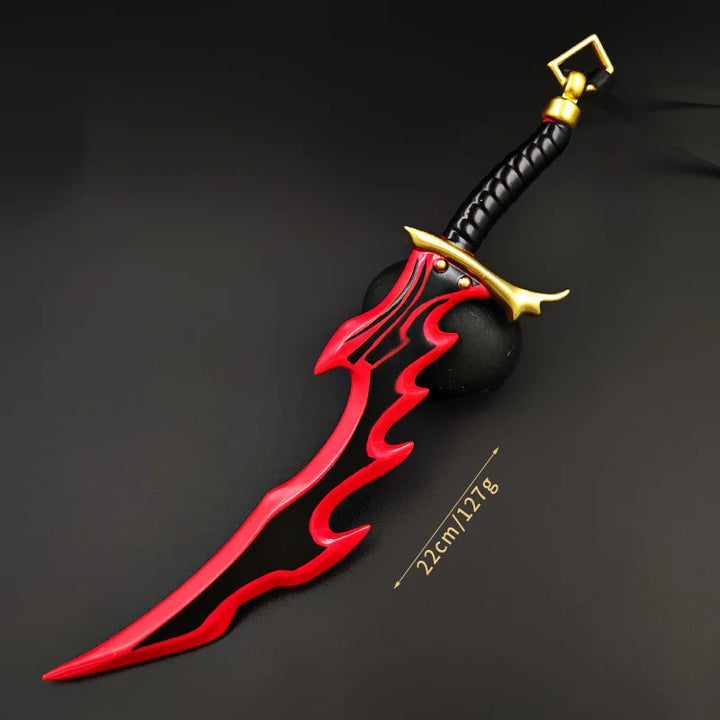 Réplique dague rouge 24 cm (coffret)